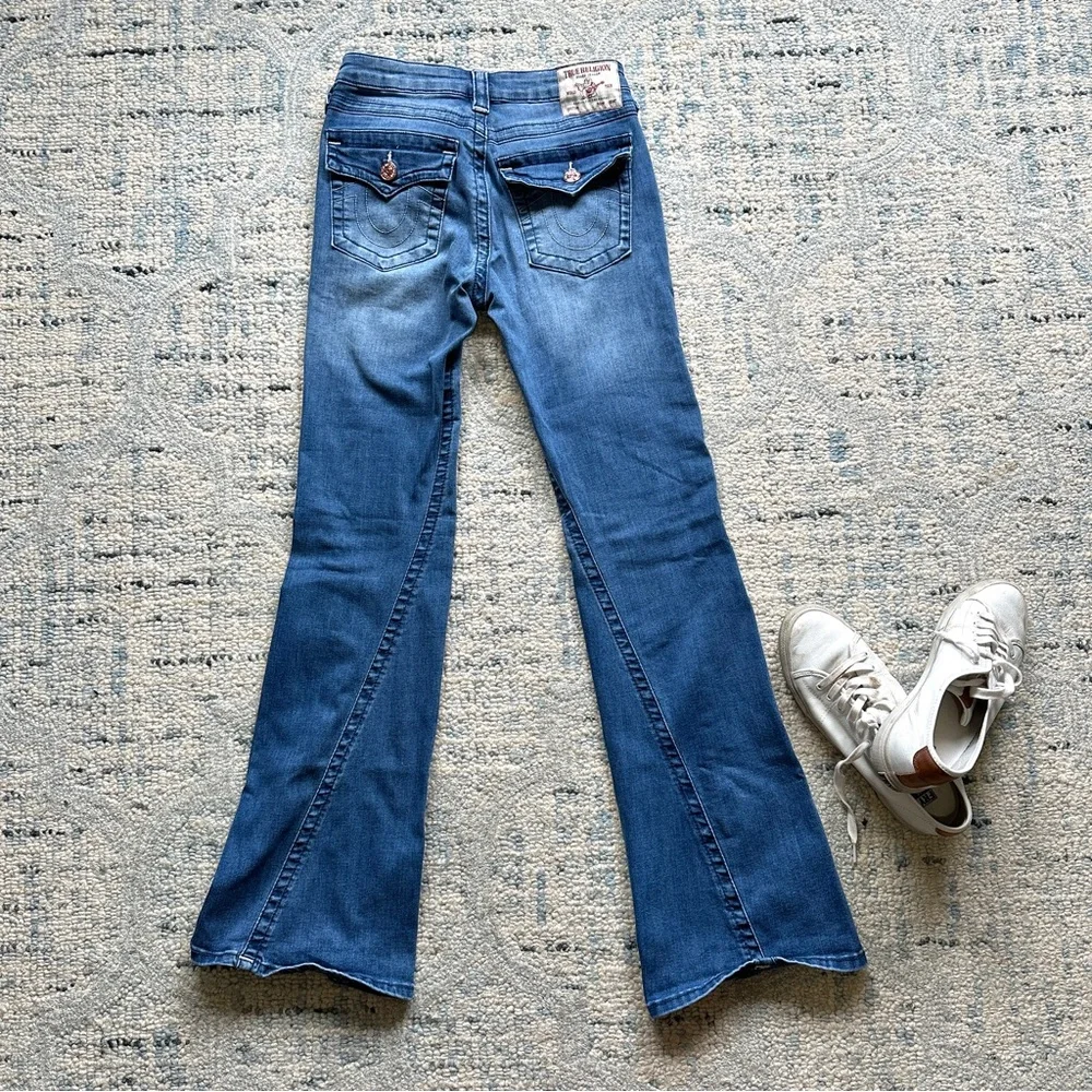 True Religion Joey Mid Rise Flare Jean - Picture 4 of 5